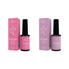 Top Coat Nagel + Gel Base Nagel 10ml - Kit Produtos Para Blindar Unhas