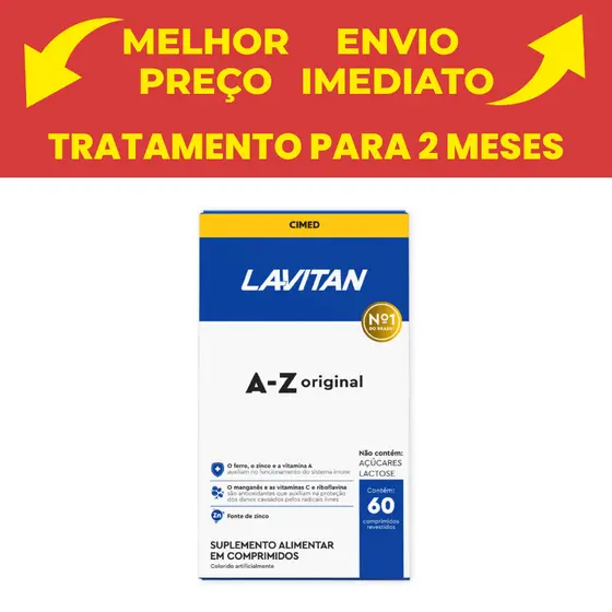 Lavitan A-z Original Cimed 60cápsulas