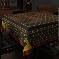 Toalha de Mesa Quadrada para Jogos de Cartas em Tecido Aveludado 150x150cm - 4 lugares