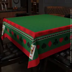 Toalha de Jogo de Cartas Baralho Aveludada 4 e 6 lugares Profissional Poker - TDM-110