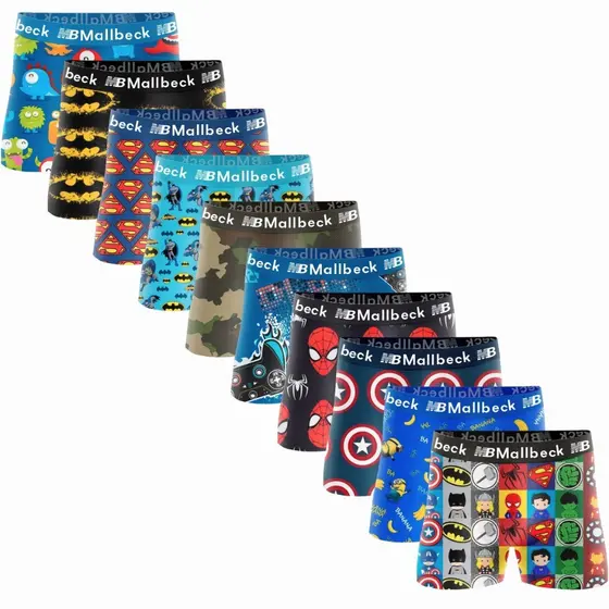 kit Cuecas Box Boxer Infantil de Criança Forro 100% Algodão Cueca