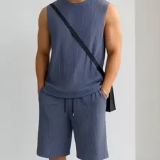 Conjunto Canelado Regata e Bermuda Importado De Alta Qualidade