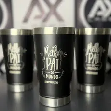 Kit 10 Copos Térmicos 473ml Personalizados a Laser – Seu Nome ou Logo!