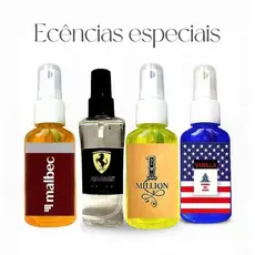 𝗞𝗜𝗧 𝗖𝗢𝗠 𝟰 Cheirinho Spray Essências LUXO Aromas Automotivos E Ambientes