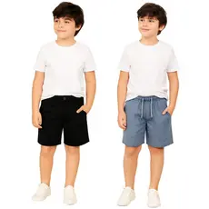 Bermudas Jeans Infantil  short de sarja Juvenil Masculina verão Várias Cores