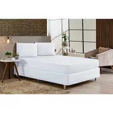 Lençol Casal Padrão Avulso Liso Com Elástico a Volta Toda Cama Casal Microfibra Macio Confortável Premium
