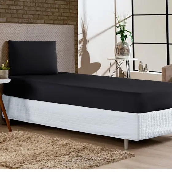 Jogo de Lençol Solteiro Com Elástico 2 Peças Cama Solteiro Microfibra Macio Confortável Toque Suave Premium