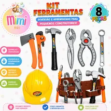 Kit Ferramenta Brinquedo Infantil 6 ou 7 Peças Menino Envio Imediato