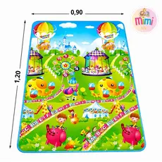 Tapete de Atividades Térmico 120x90 Infantil Emborrachado Educativo Bebê Crianças Tatame Dobrável