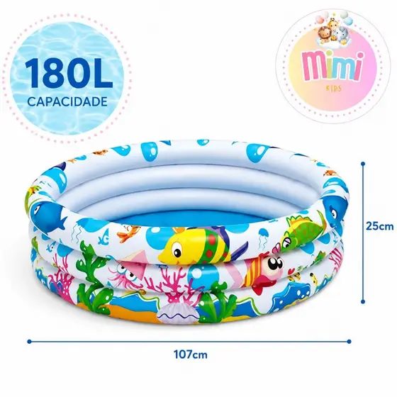 Piscina Infantil 28L - 90L - 118L - 180L Redonda Inflável Àgua