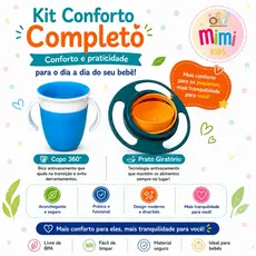 Copo e Prato 360° Antivazamento Infantil