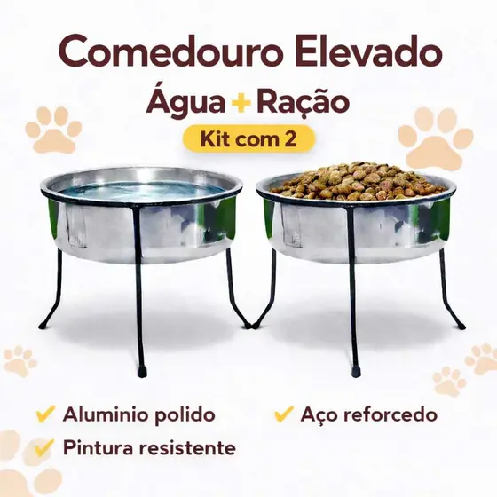 Bebedouro ou Comedouro Pet ,Vasilha, Pote Para Gatos e Cachorros (2 unid)