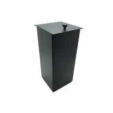 Lixeira Inox Preta Para Banheiro