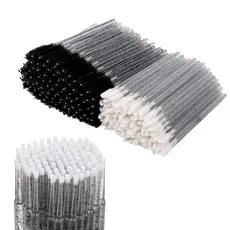 Kit 200 Escovinhas + 200 Microbrush + 200 Aplicador de batom alongamento cilios