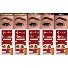 KIT 3-5-8 HENNA SOBRANCHELA - MAKIAJ - ALTA FIXAÇÃO - PIGMENTADA - EXTRA FORTE