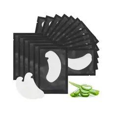 50-200 Pares de Pad Gel Protetor de Pálpebras Alongamento Cílios Patch Pad Gel Preto e  Rosa
