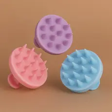 Escova De Lavar Cabelo Massageadora de Silicone Auxilia O Crescimento Diminui A Quebra