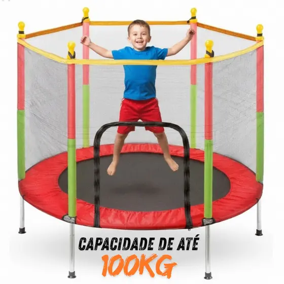 Cama Elástica Trampolim Pula Pula Infantil 1,4m Reforçado