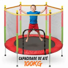 Cama Elástica Trampolim Pula Pula Infantil 1,4m Reforçado