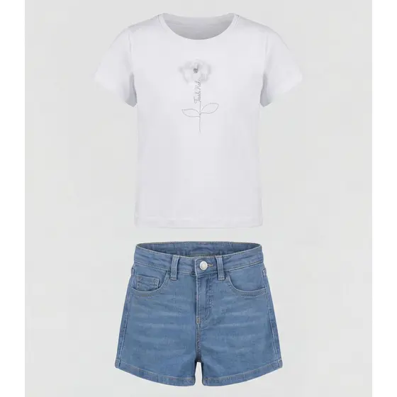Conjunto Infantil Blusa com Shorts Trick Nick Branco