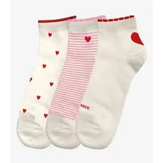 Kit 3 Pares De Meia Cano Curto Infantil Trick Nick Vermelho