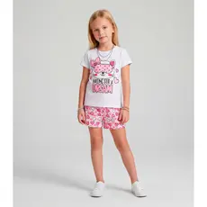 Pijama Infantil Menina Brilha no Escuro Select Branco