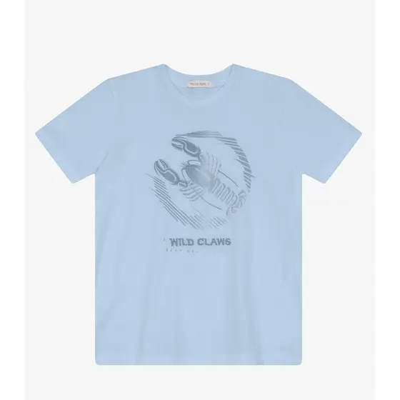 Camiseta Menino em Meia Malha Trick Nick Azul