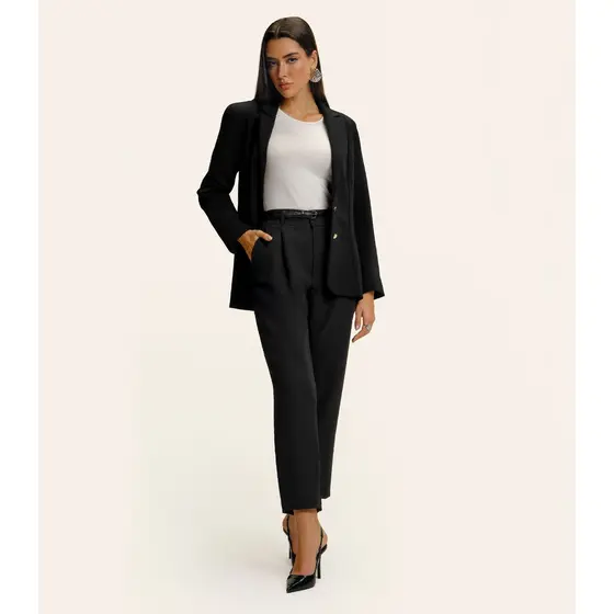 Calça Feminina Cenoura Alfaiataria  Endless Preto