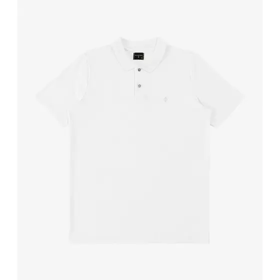 Camisa Polo Básica Masculina Diametro Branco