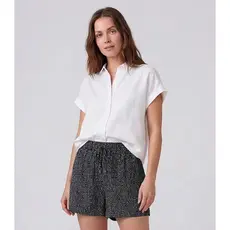 Short Feminino Com Cós E Laço Infinita Cor Preto