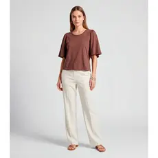 Blusa Feminina Com Manga Godê Infinita Cor Marrom