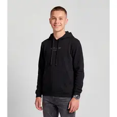 Blusão Juvenil Moletom Com Capuz e Bolsos Minty Preto
