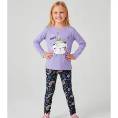 Conjunto Infantil Menina Meia Estação Laluna Roxo
