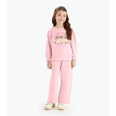 Conjunto Blusão Com Calça Feminina Rovi Kids Rosa
