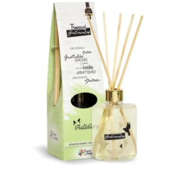 Difusor de Luxo Aromatizador Ambiente Gratidão 350ml Tropical Aromas