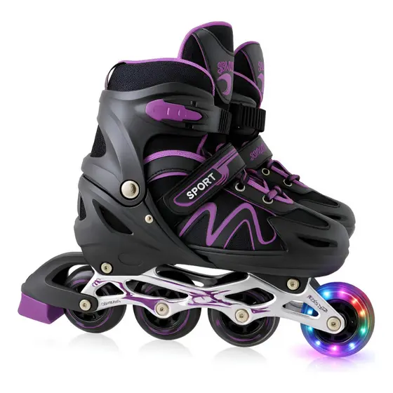 Patins Roller Inline Skates 4 Rodas Ajustável sem kit proteção