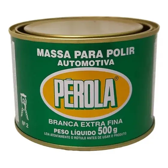 Massa Polir Perola Branca Extra Fina Nº2 500gr 040502