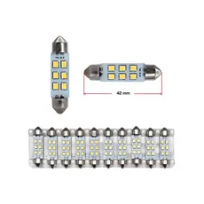 Kit Lâmpada Torpedo/Pingão 18 LEDs 43×22mm Branco 12V