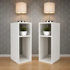 Mesa de Cabeceira Com Nicho Organizador -44