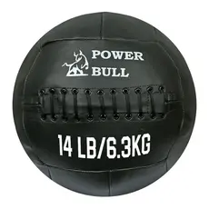 Wall Ball 6,3kg Premium Bola de Peso Couro Eco Fisioterapia Crossfit Power Bull
