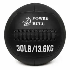 Wall Ball 13,6kg 30LB Premium Medicine Ball Couro Eco CrossFit Funcional Academia Treino Fitness Fisioterapia
