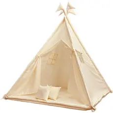 Cabana Infantil Festa do Pijama Grande 1.40x1.40 com Tapete Acolchoado