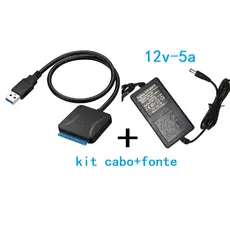 usb 3.0 para sata adaptador conversor cabo usb3.0 disco rígido conversor cabo para samsung seagate wd 2.5 3.5 hdd ssd adaptador