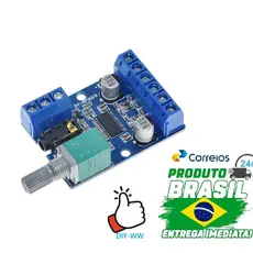 Placa amplificadora digital estéreo de alta potência com potenciômetro de volume 30w 2 canais AP3015
