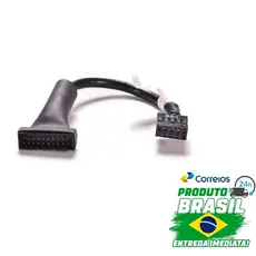 Cabo Conversor Adaptador Placa Mãe Usb 2.0 P 3.0 Gabinete