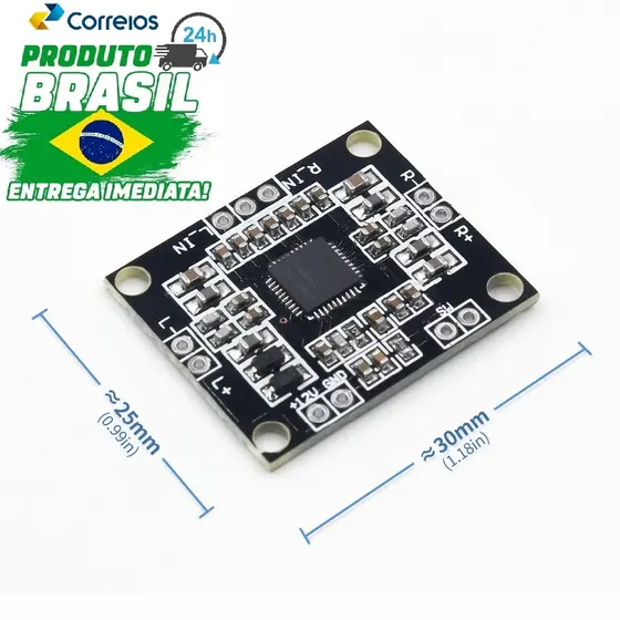 amplificador Dual-channel Placa Amplificador De Potência De Áudio 20w 30w 2x10w 2x15w