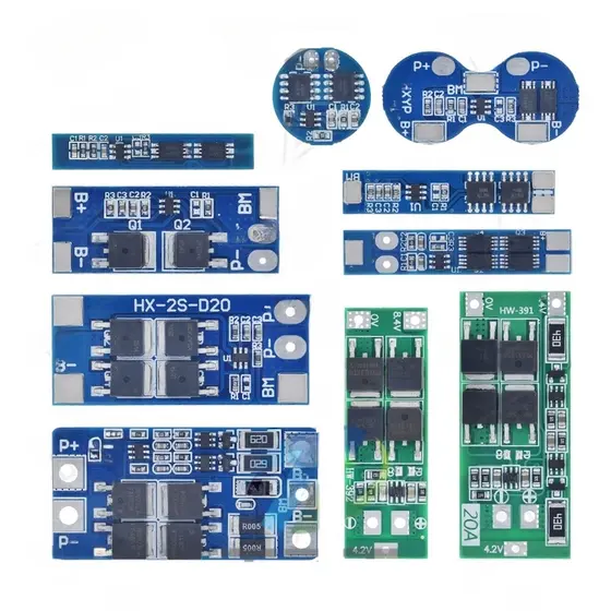 Placa de proteção de bateria de lítio 1s 3a 2s 5a 3a,8a 10a 7.4v 8.4v e 18650 cm para li-ion de lítio, bms e pcm