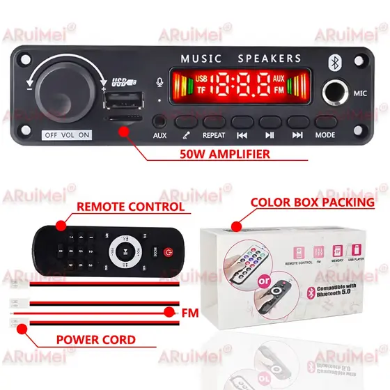 amplificador  mp3 120w 2*60w 160w 2*80w decodificador placa 12v 24v música áudio modul usb tf rádio fm aux
