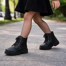 Bota Coturno Infaantl Feminino Tratorada Cano Curto Confortável N° 25 ao 34