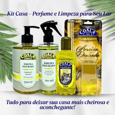Kit Coala Home Chá Branco Limpador Perfumado Concentrado Linha Completa Vários Aromas